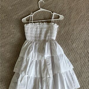 Boem white ruffle dress